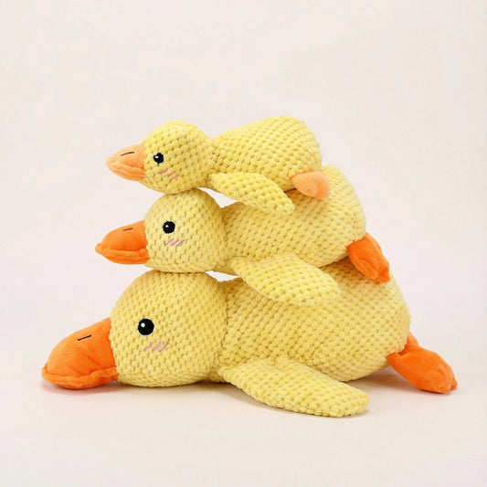 PawTools® Pluche Eend - Honden Knuffel met Pieper