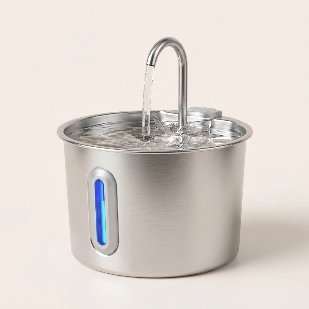 PawTools® AquaFlow - RVS Drinkfontein voor Katten